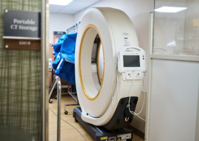 Portable CT scanner at Georgetown University School of Medicine.