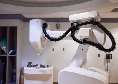 CyberKnife robotic radiation therapy unit at Georgetown University School of Medicine.