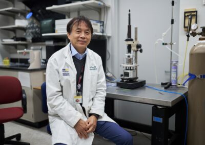 Dr. Dalong Pang, Chief of the Radiation Physics Division and Director of the Radiation Physics Residency Program at MedStar Georgetown University Hospital, and Professor of Radiation Medicine at Georgetown University School of Medicine.